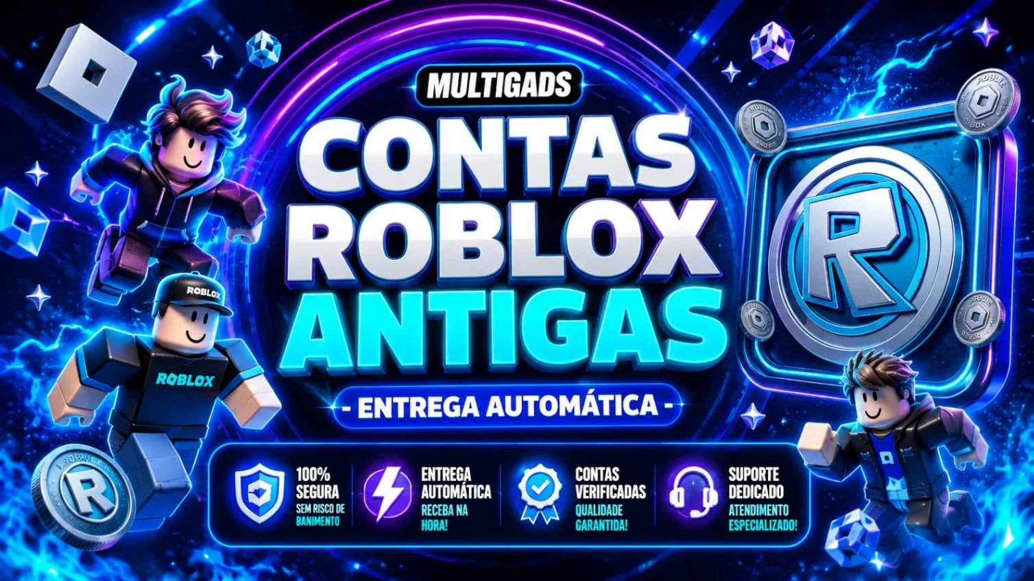 CONTA ANTIGA ROBLOX 2008, 2009, 2010, 2013 - ENTREGA AUTOMATICA
