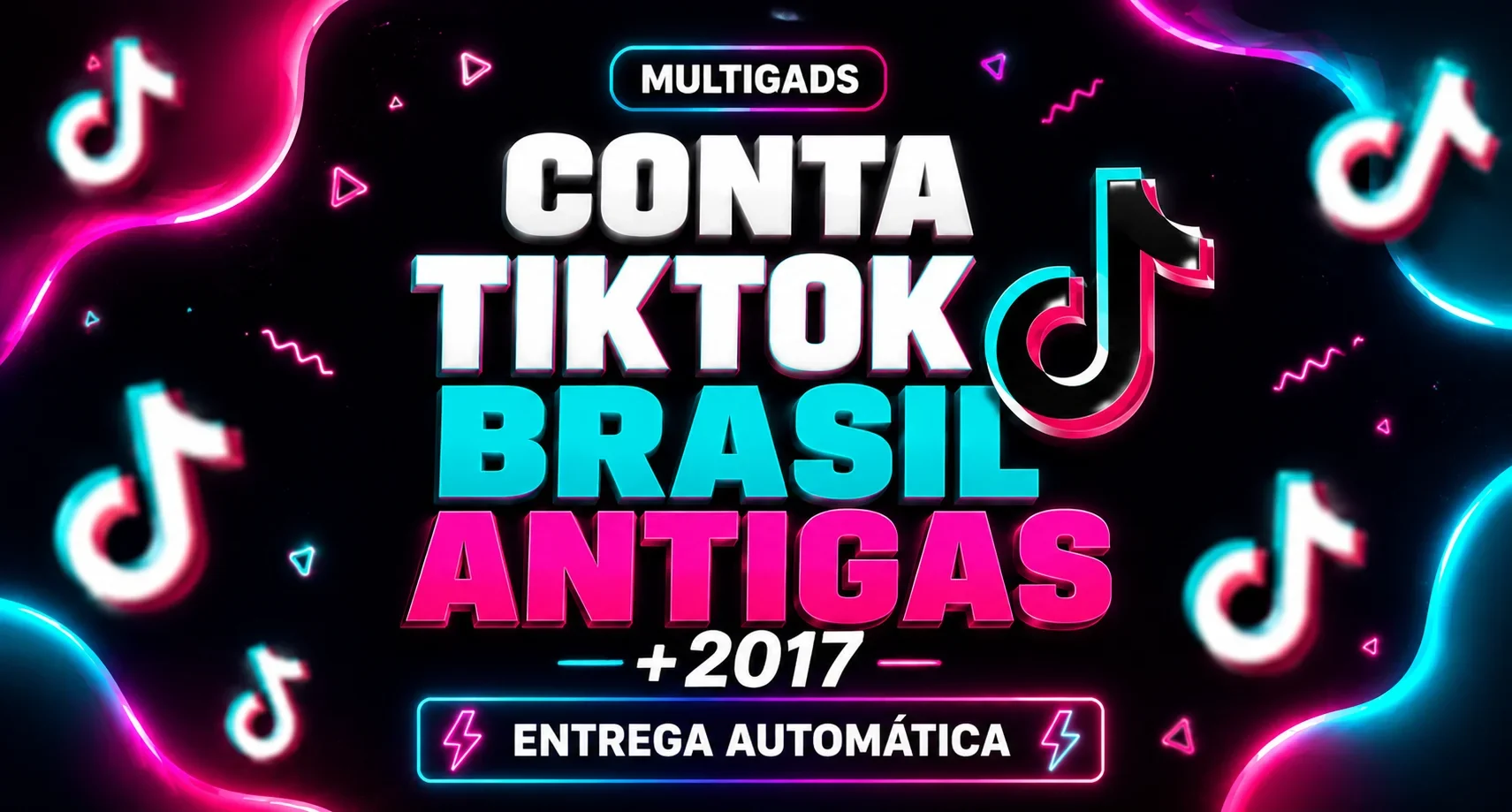 CONTA TIKTOK BRASIL ANTIGAS +2017 - ENTREGA AUTOMATICA
