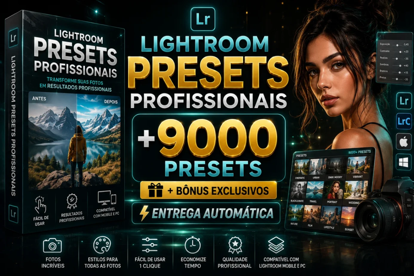 Lightroom Presets Profissionais +9000 presets - ENTREGA AUTOMATICA