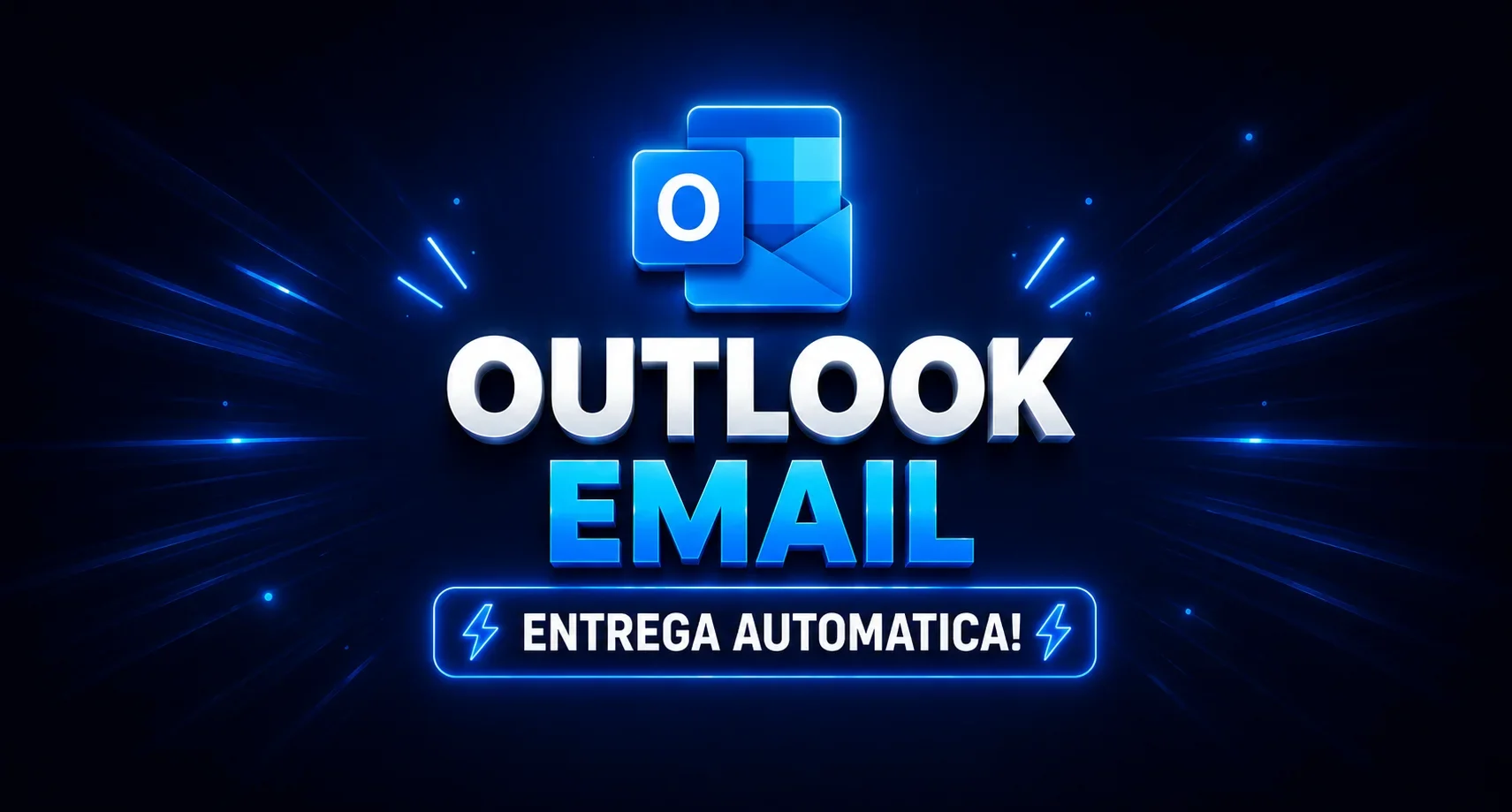 ✅ 1 EMAILS OUTLOOK SEM SMS - ENTREGA AUTOMÁTICA!