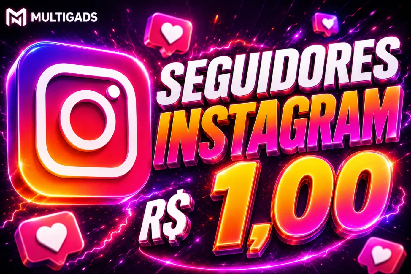 SEGUIDORES INSTAGRAM (1K POR R$8,99) - ENTREGA AUTOMATICA