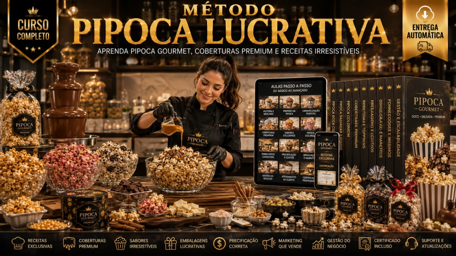 Método Pipoca Lucrativa: Aprenda a Fazer Pipoca Gourmet e Transforme Sabor em Sucesso