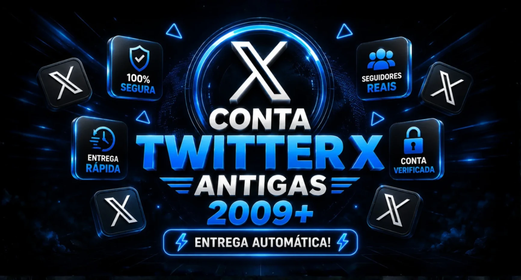 CONTA TWITTER X ANTIGAS 2009+ SEGUIDORES - Entrega Automática