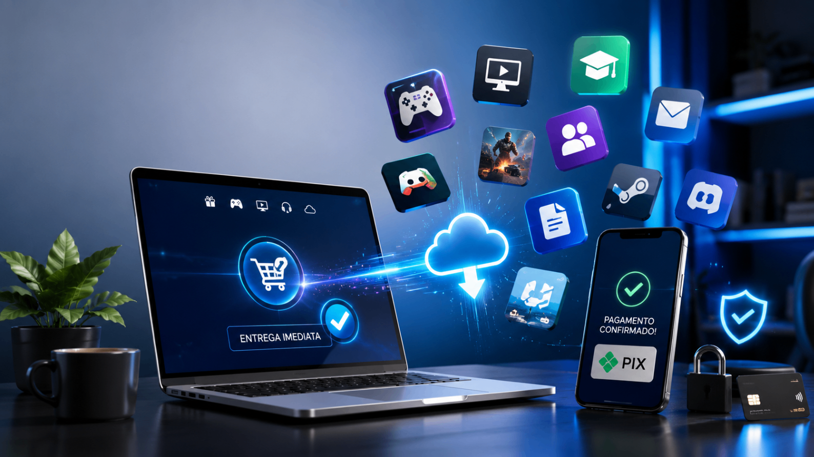 Produtos Digitais com Entrega Imediata: Praticidade, Rapidez e Segurança na Compra Online