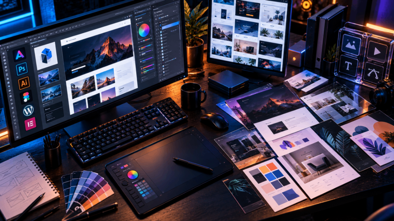 Produtos Digitais para Design: Arquivos, Templates e Recursos na MultiGads